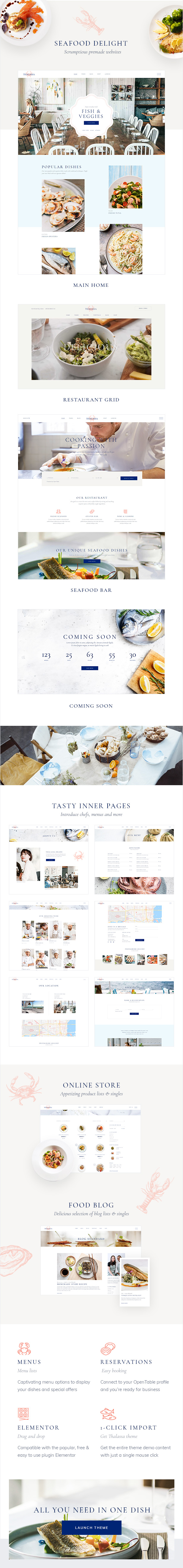 Thalassa - Seafood Restaurant Theme - 2